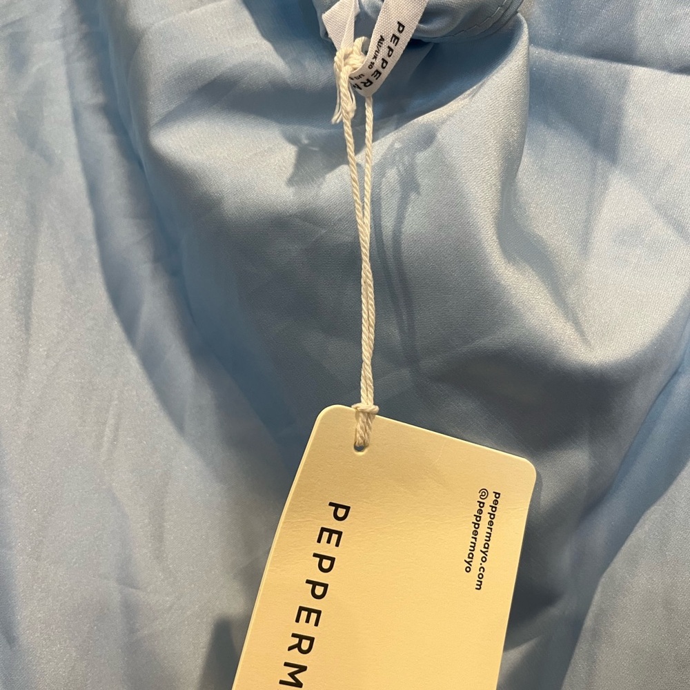 Peppermayo Sky Blue Satin Dress NWT - Picture 7 of 7